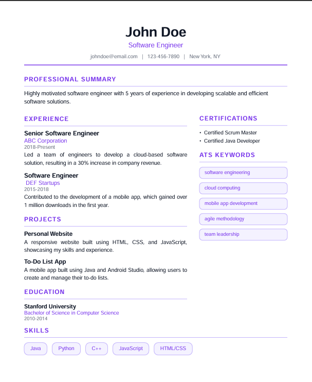 Creative Purple
